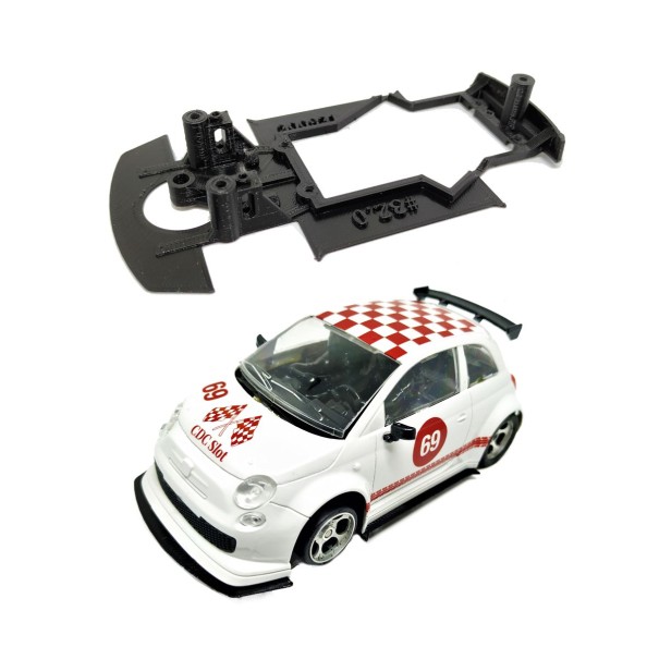 CDC AW48 Chasis 3d Abarth 500 NSR cuna Slot.it