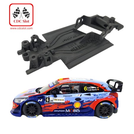 CDC MBAW164 Chasis 3d angular Hyundai i20 WRC Scalextric monoblock