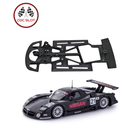 CDC RT4363 Chasis 3d Skeleton Nissan R390 GT1 Slot.it cuna RT4