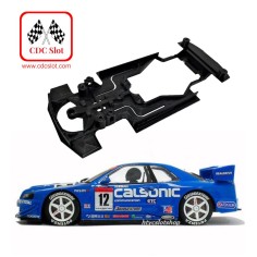 CDC AW255 Chasis 3d Nissan Skyline GTR de Superslot cuna...