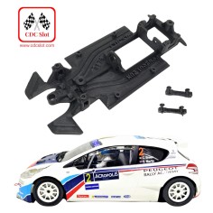 CDC MBIL177 Chasis 3d lineal Peugeot 208 Scaleauto monoblock