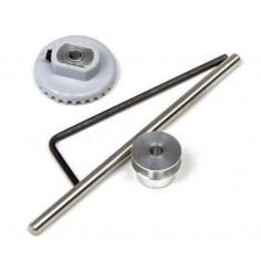 MITOOS M237 SET CORONA 29 DIENTES EN LINEA + SEPARADOR ALUMINIO + EJE 55 mm