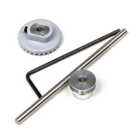 MITOOS M237 SET CORONA 29 DIENTES EN LINEA + SEPARADOR ALUMINIO + EJE 55 mm