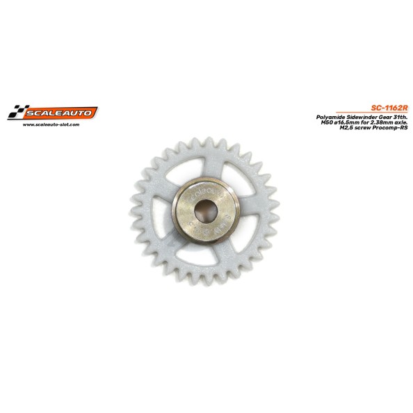 Scaleauto SC-1162R Corona 31 dientes sidewinder...