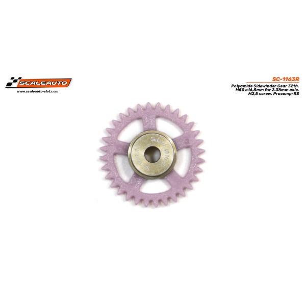 Scaleauto SC-1163R Corona 32 dientes sidewinder...