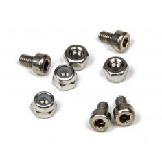 MITOOS M312 SET DE 4 TORNILLOS ALLEN M2,5x4 + 4 TUERCAS BLOC M2,5