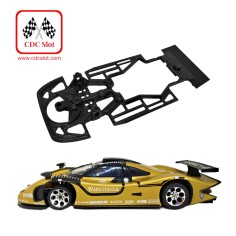 CDC AWS270 Chasis 3d Skeleton Porsche 911 GT1 Slot.it...