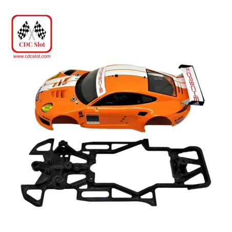 CDC AWS265 Chasis 3d Skeleton Porsche 991.1 RSR Scaleauto cuna Slot.it