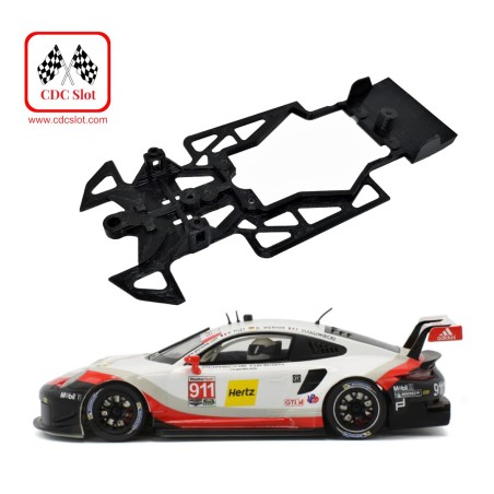 CDC AWS256 Chasis 3d Skeleton Porsche 991.2 RSR Scaleauto cuna Slot.it