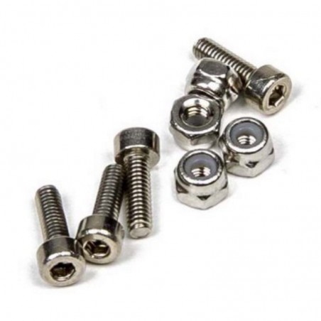 MITOOS M315 SET 4 TORNILLOS ALLEN M2,5 x 8 + TUERCAS BLOC M2,5