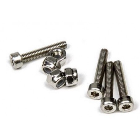 MITOOS M318 SET DE 4 TORNILLOS ALLEN M2,5 x14 + 4 TUERCAS BLOCK M2,5