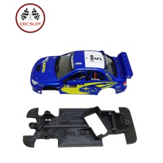 CDC MBAW348 Chasis 3d angular Subaru Impreza Ninco monoblock