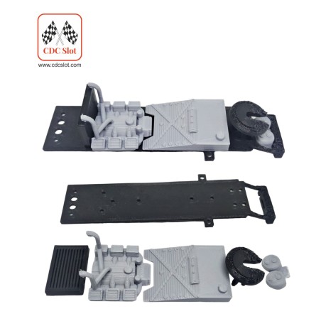 CDC SB223 Subchasis 3D con accesorios para Mercedes-Benz Truck de Fly