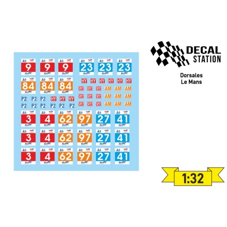 Decal Station DSC-0119-32 Calcas al agua dorsales 24 h LeMans