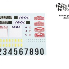 Decal Station DSC-0060-32 Calcas al agua dorsales y...