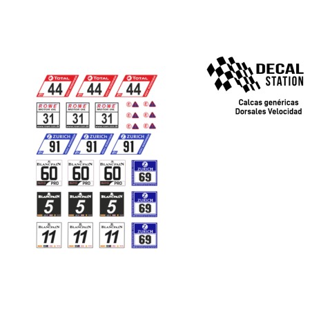 Decal Station DSC-0030-32 Calcas al agua dorsales velocidad