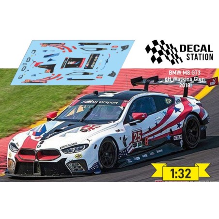 Decal Station DSC-0160-32 Calcas al agua BMW M8 GTE 6h WATKINS GLEN 2018