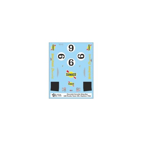 Decal Station DSC-xxxx-32 Calcas al agua Chevrolet Corvette 24h Daytona 1966
