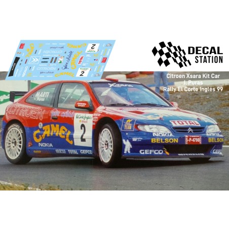 Decal Station DSC-xxxx-32 Calcas al agua Citroen Xsara Kit Car Puras Corte Inglés 99