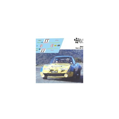 Decal Station DSC-xxxx-32 Calcas al agua Opel GT 1900 Tour de Corse 1972