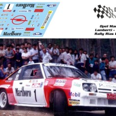 Decal Station DSC-xxxx-32 Calcas al agua Opel Manta 400...