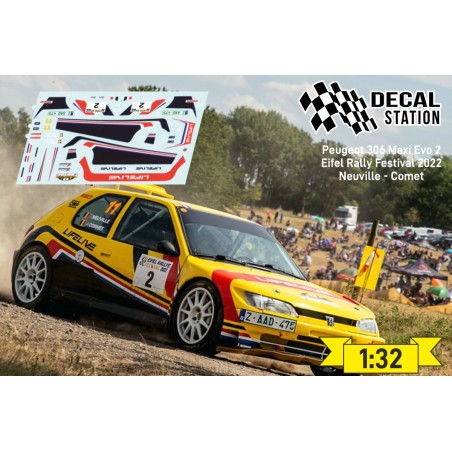 Decal Station DSC-0107-32 Calcas al agua Peugeot 306 Maxi Neuville 2022