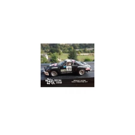 Decal Station DSC-xxxx-32 Calcas al agua Renault Alpine Rally Firestone 1977