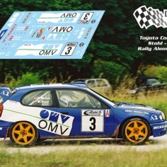 Decal Station DSC-xxxx-32 Calcas al agua Toyota Corolla...