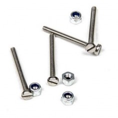 MITOOS M349 SET 4 TORNILLOS RANURADOS M2 x 20 + 4 TUERCAS BLOC M2