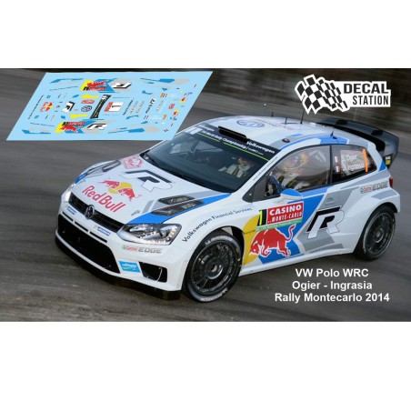 Decal Station DSC-xxxx-32 Calcas al agua Volkswagen Polo WRC Ogier 2014