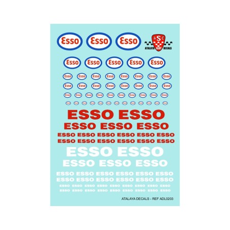 Atalaya Decals ADL0203 Calcas al agua ESSO