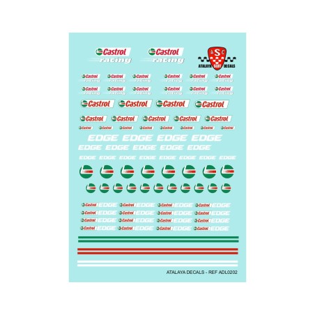 Atalaya Decals ADL0202 Calcas al agua CASTROL