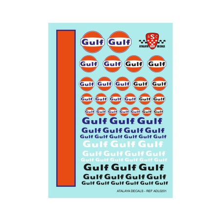 Atalaya Decals ADL0201 Calcas al agua GULF