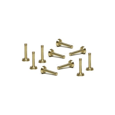 SLOT.IT SI-CH125 Tornillos M2.2x9mm latón cabeza cónica (10)