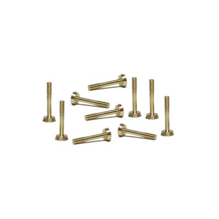 SLOT.IT SI-CH126 Tornillos M2.2x13mm latón cabeza cónica (10)