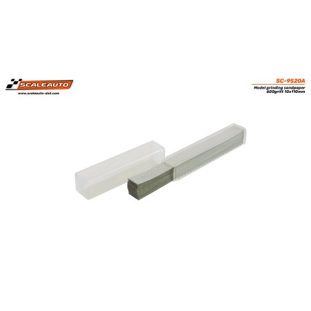 Scaleauto SC-9520A Papel lija 600gritt 10x110mm (50 un)