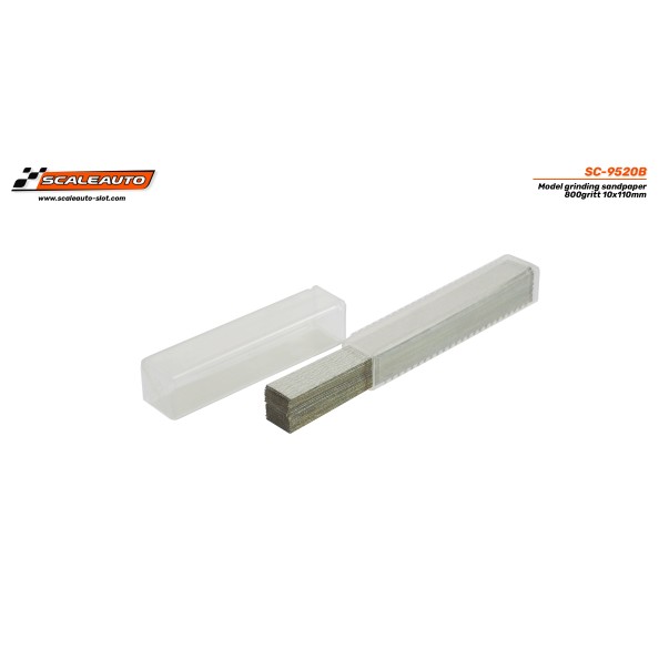 Scaleauto SC-9520B Papel lija 800gritt 10x110mm...