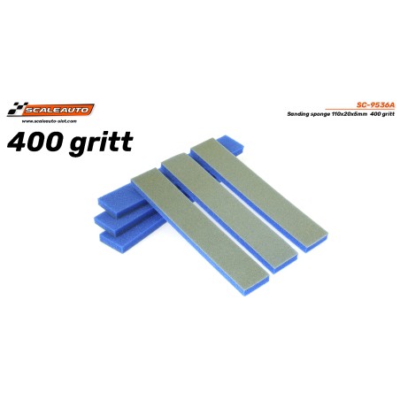 Scaleauto SC-9536A Espuma abrasiva 110x20x5mm 400 gritt