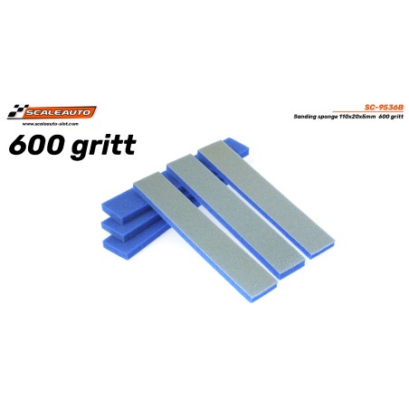 Scaleauto SC-9536B Espuma abrasiva 110x20x5mm 600gritt