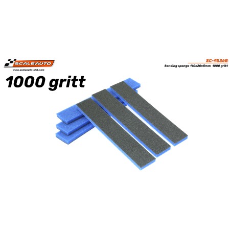 Scaleauto SC-9536C Espuma abrasiva 110x20x5mm 1000gritt