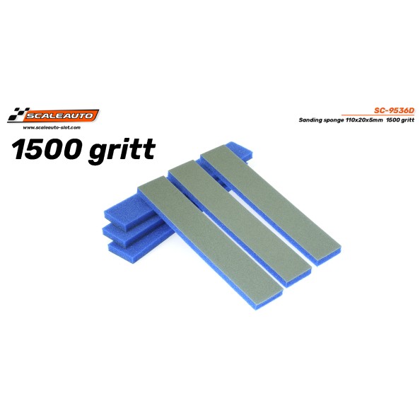 Scaleauto SC-9536D Espuma abrasiva 110x20x5mm...