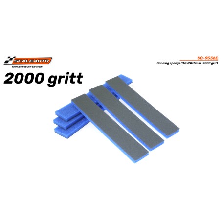 Scaleauto SC-9536E Espuma abrasiva 110x20x5mm 2000gritt