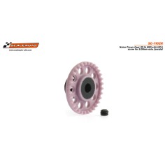 Scaleauto SC-1102R Corona 32 dientes en linea eje 3mm