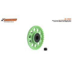 Scaleauto SC-1104R Corona 34 dientes en linea eje 3mm