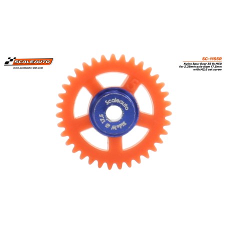 Scaleauto SC-1155R Corona 35 dientes sidewinder nylon