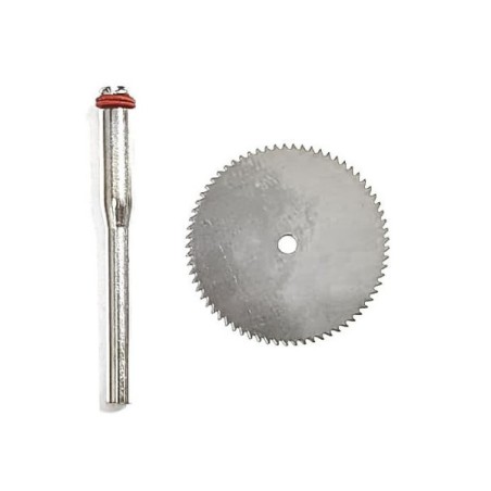 Tectime TT750 Disco 24,9mm para plastico y madera + mandril de soporte