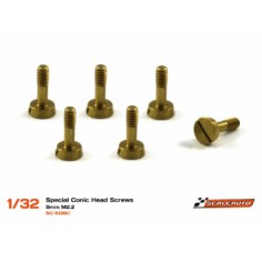 SCALEAUTO SC-5139C TORNILLERÍA ESPECIAL CABEZA CÓNICA 2.2x7 mm