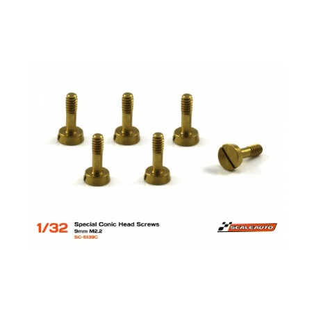 SCALEAUTO SC-5139C TORNILLERÍA ESPECIAL CABEZA CÓNICA 2.2x7 mm