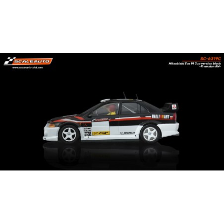 Scaleauto SC-6319C Mitsubishi Evo VI Cup negro R-Version