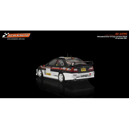 Scaleauto SC-6319C Mitsubishi Evo VI Cup negro R-Version